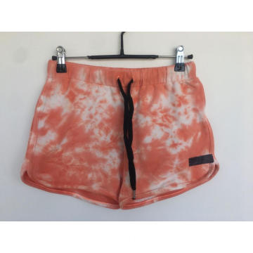 Women's knitted tie and dye sport short